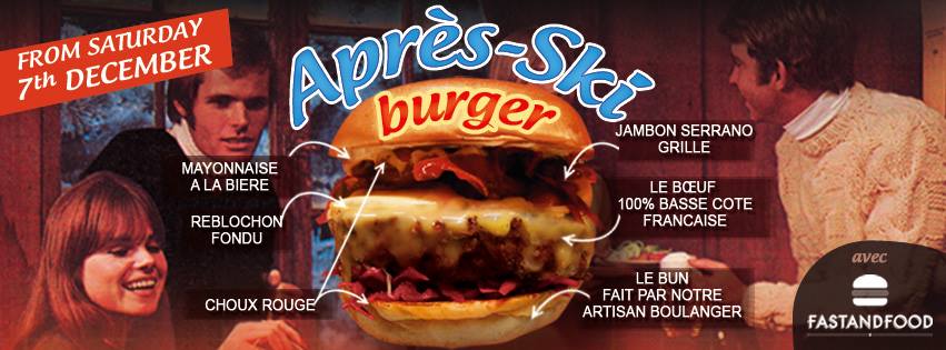 Nouveau : Après-Ski Burger par FASTANDFOOD x FrogBurger