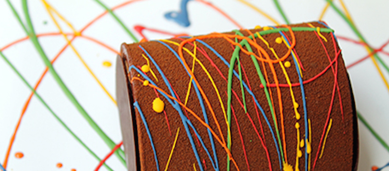 La Bûche de Noël Graffiti de Jonathan Blot pour Acide