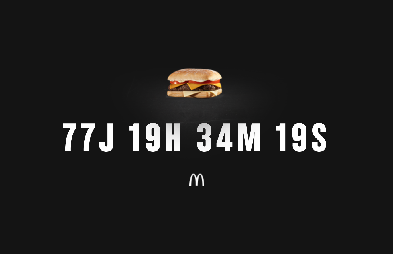Le 280 de McDonald’s revient dans 77 jours !