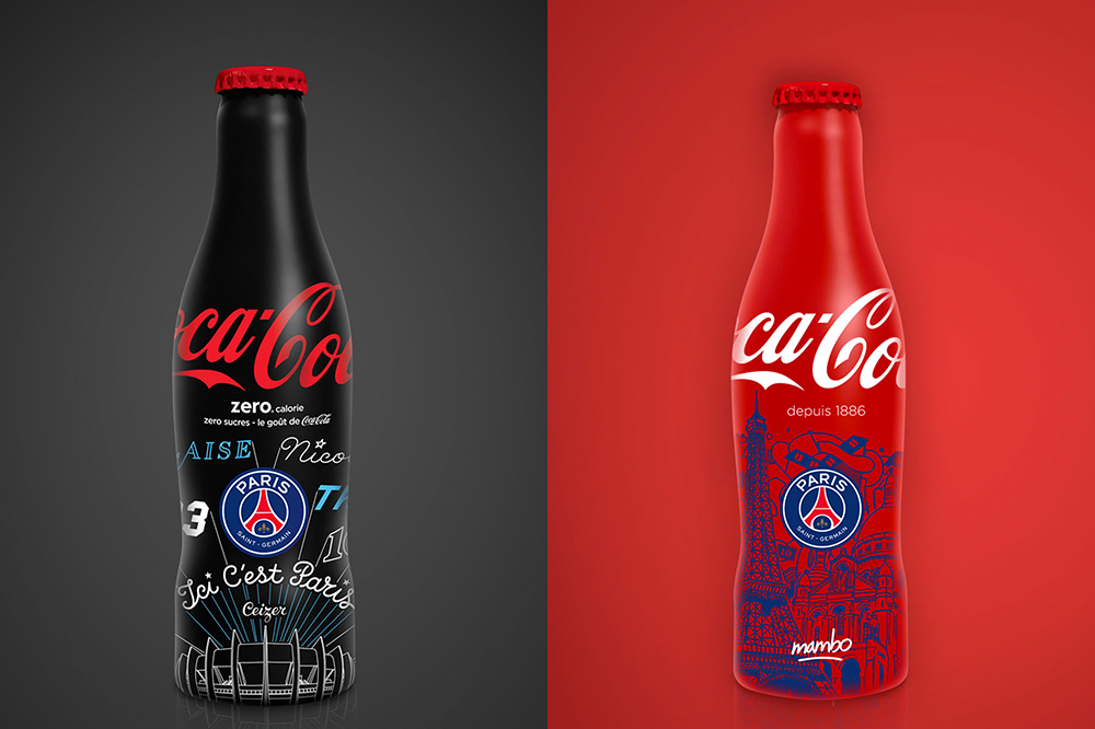 Coca-Cola x PSG : deux bouteilles collector en édition limitée