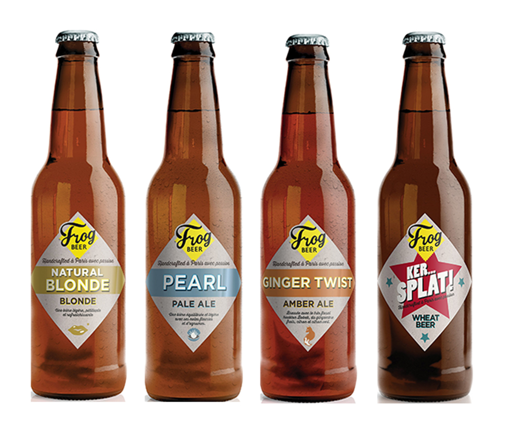 FrogPubs élaborent 4 bières artisanales désormais disponibles chez Monoprix