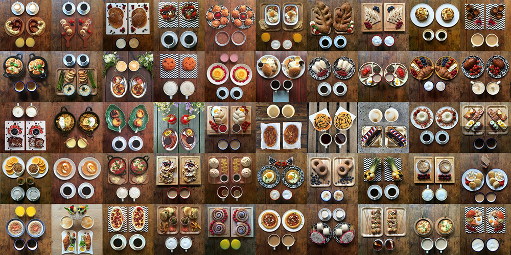 L’art de la symétrie au service du petit-déjeuner