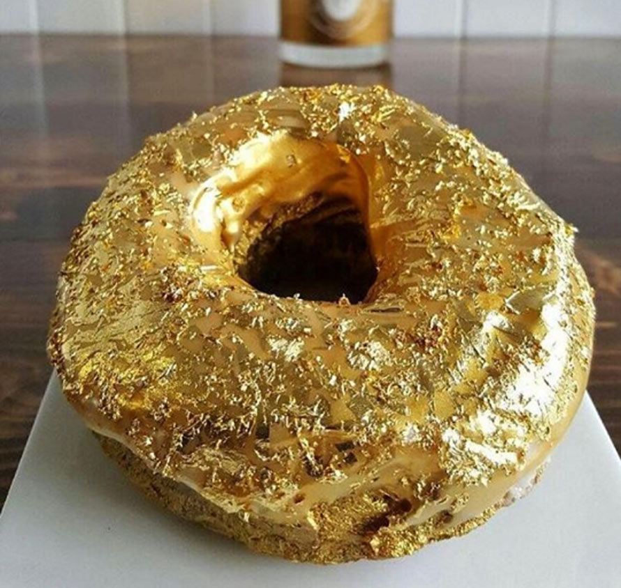 Et un donut recouvert d’or 24 carats, et un !