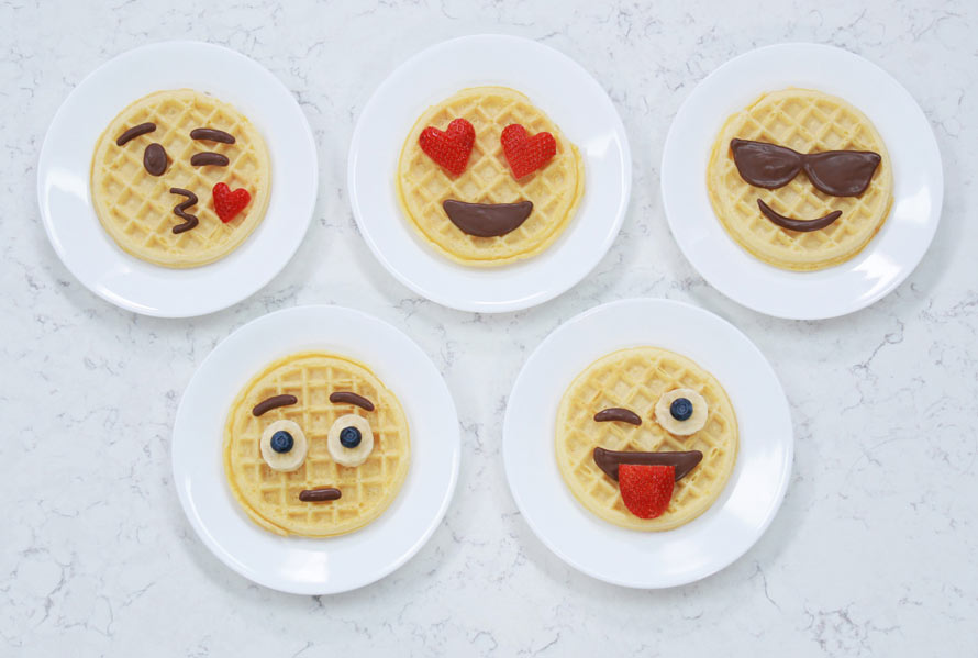 Comment faire des gaufres Emoji pour le petit-déjeuner ?