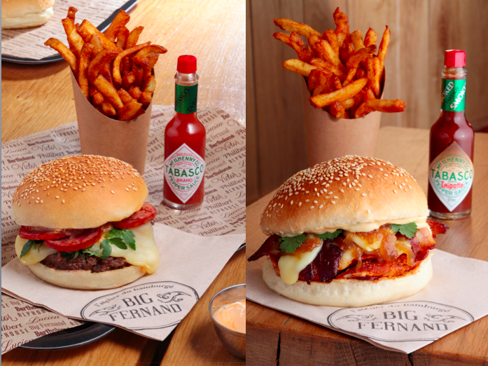 TABASCO et BIG FERNAND imaginent les « HAMBURGÉS » les plus hot de l’année !