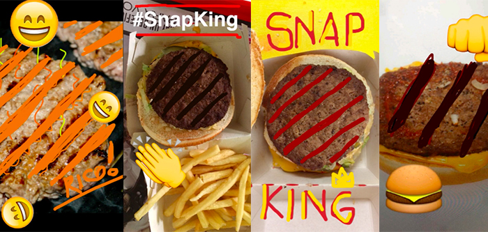 Burger King trolle les burgers de ses concurrents sur Snapchat