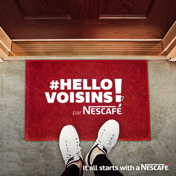Mettez un visage sur le paillasson de votre voisin grâce à Nescafé