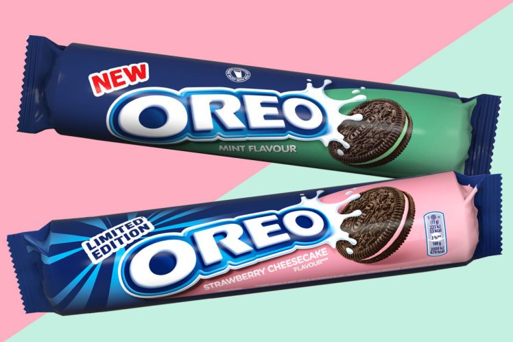 Oreo lance deux nouvelles saveurs : menthe et cheesecake fraise